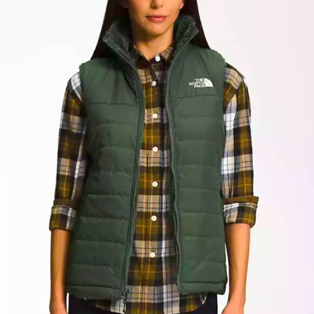 Women’s North Face reversible puffer vest